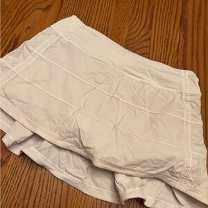 Lululemon White Athletic Skirt